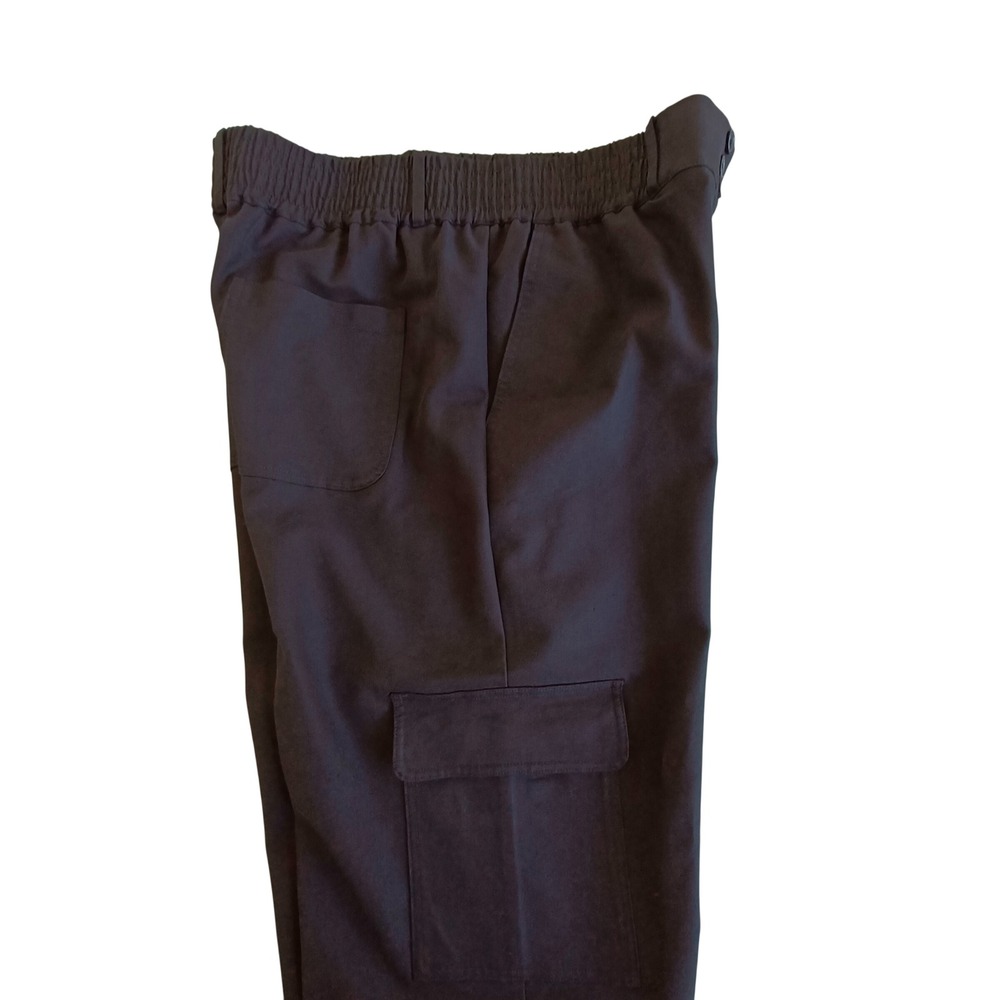 Nanette Lepore Womens Cargo Pants Very Black High Waist Elastic 4P4S18C61 NEW L - Picture 8 of 8